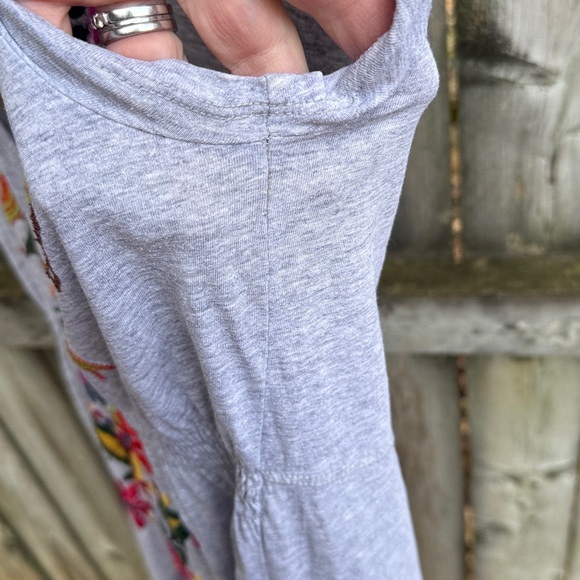 Johnny Was JWLA Embroidered LOVE Birds Floral V-neck Cotton Cap Sleeve Dress XS - Picture 6 of 12